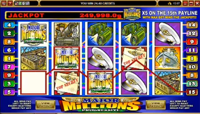 Major Millions spilleautomat