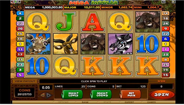 Mega Moolah spilleautomat
